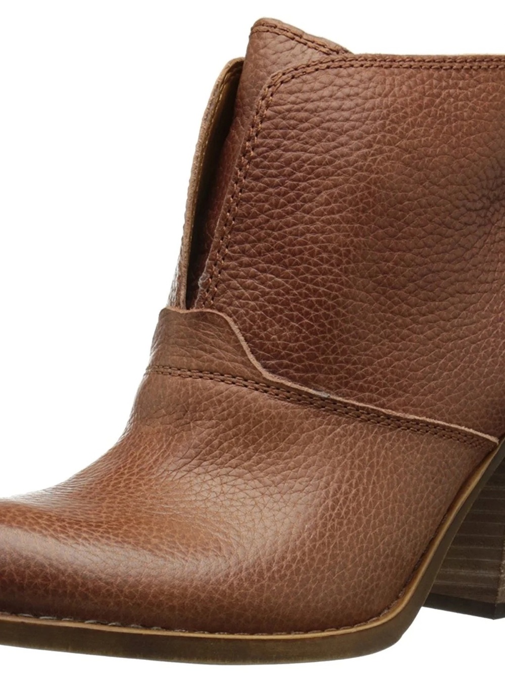 Lucky Brand Women's Brown Leather Ankle Bootie